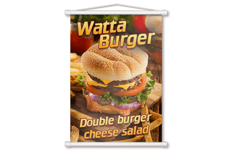 Banner 280g 90x120cm - 4x0 - 1 unid